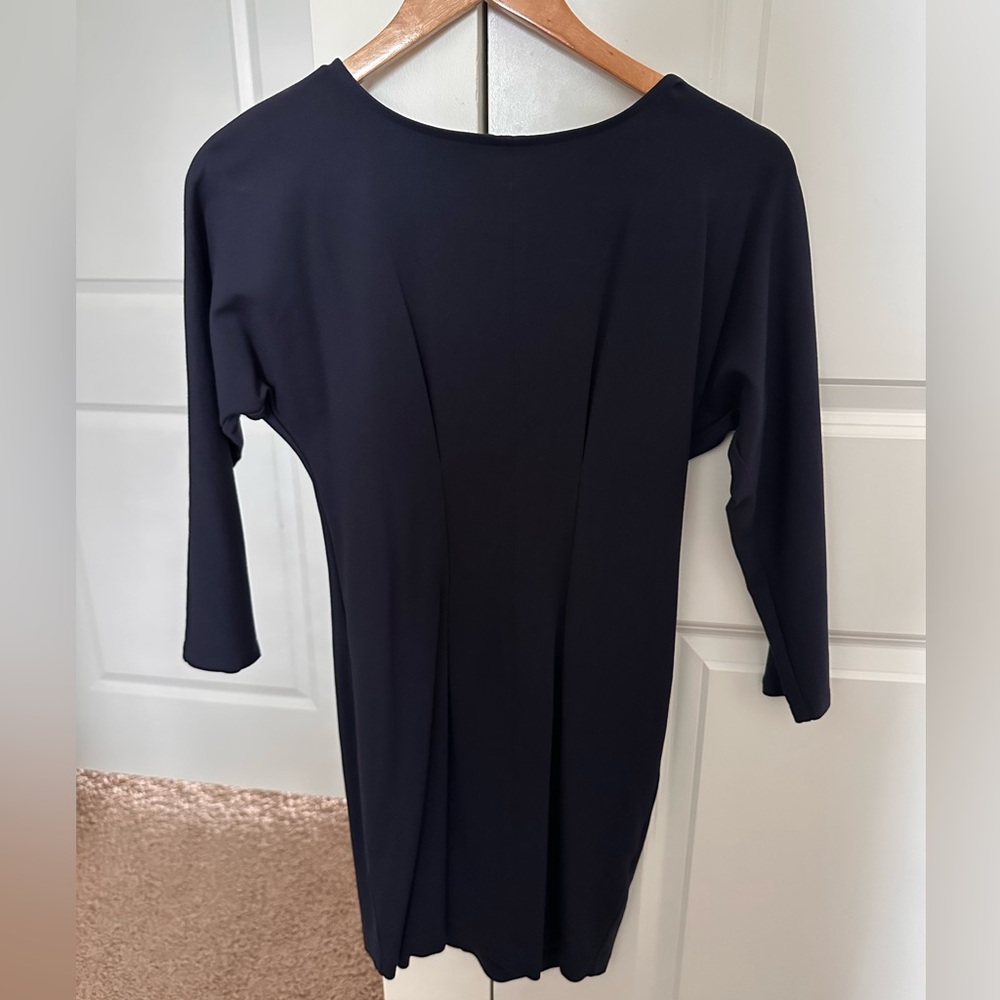 Express Navy Long Sleeve Dress